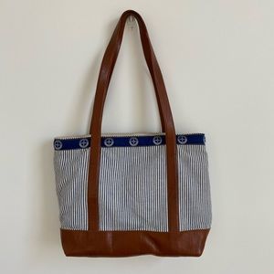 Mystic Mariner seersucker tote bag